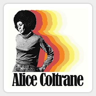 Alice Coltrane ----- Retro Jazz Design Sticker